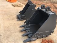 JCB JS130 Excavator Rock Bucket With Bucket Teeth And Pins Adapter Side Cutters