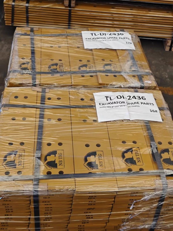 NB TIG Brand  High Mn Material JCB Rear Bucket blade  Cutting Edges , Single Beveled JCB Blades For Loader